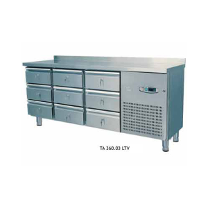 Bench Type Deep Freezer with  3-6-9-12 Drawers