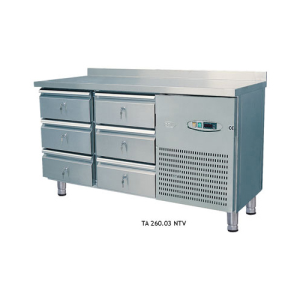 Bench Type Refrigerator with 3-6-9-12 Drawers
